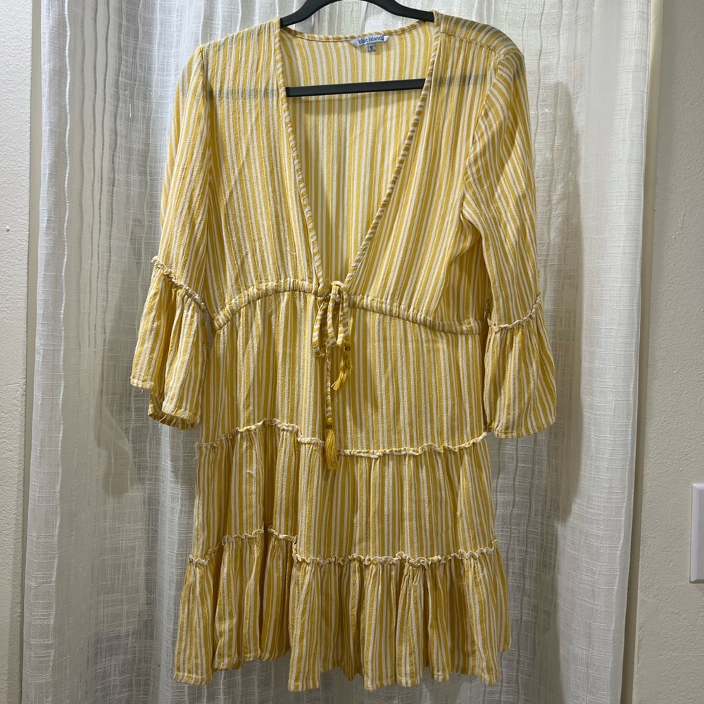 Yellow beach overup